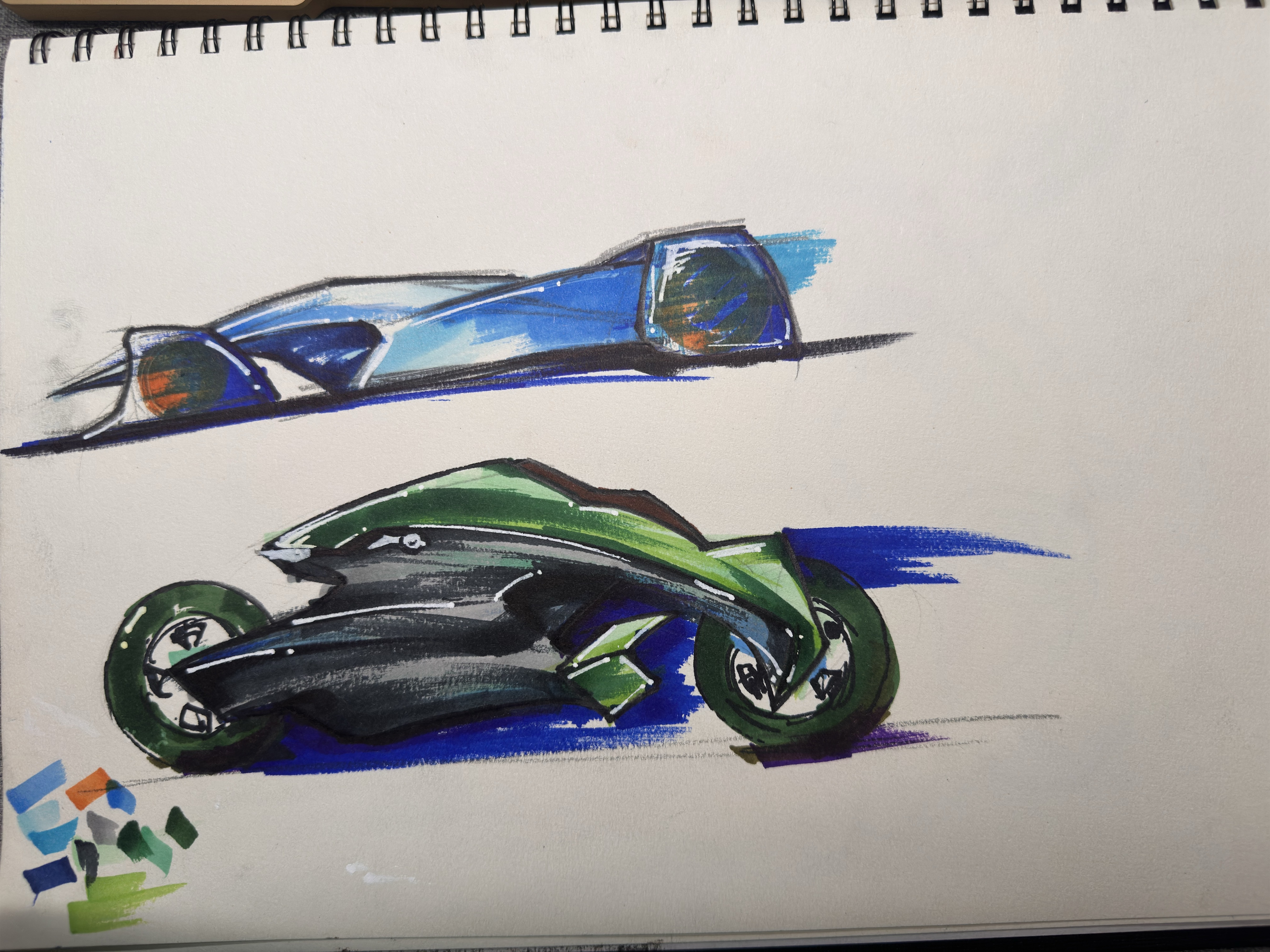 交通工具快速表达草图一